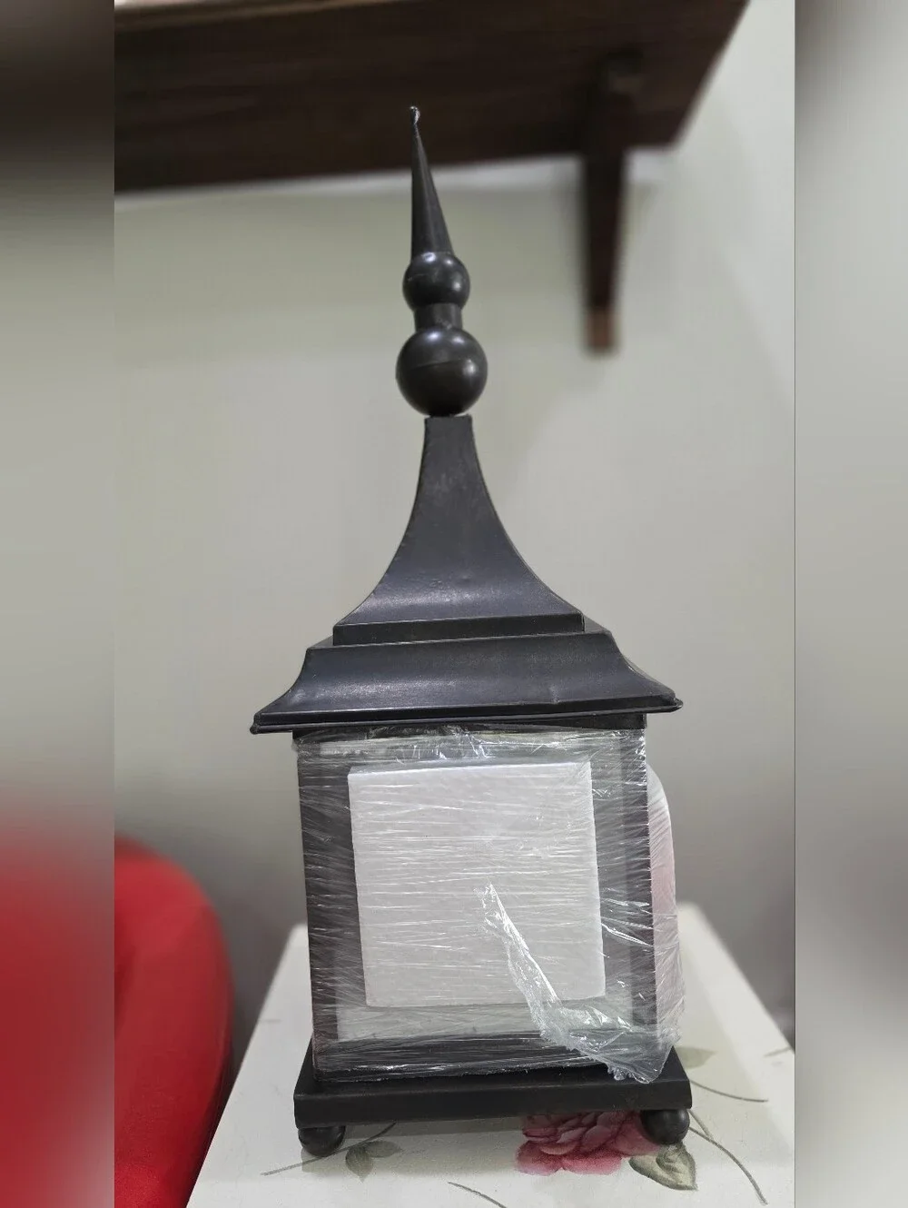 Linda Dano QVC Black Decorative Metal Candle Holder /Lantern Home Accent